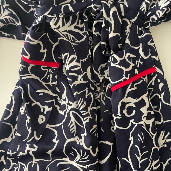 Misa Los Angeles women’s long sleeve robe with belt and pockets viscose size XS - Picture 5 of 6